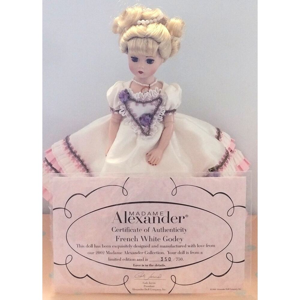 Madame Alexander French White Godey #33560 COA